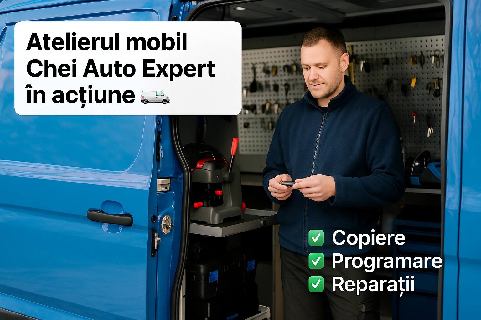 Atelierul mobil Chei Auto Expert în acțiune 🚐